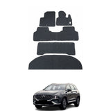 Hyundai Santa Fe Carpet Floor Mat Black 5 PCS - Model 2023 - 2025