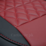 Suzuki Swift Diamond Stitch Seat Cover – Red & Black – Model 2010-2018