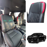 Toyota Revo GR Black & Red Seat Covers