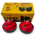 Seger 60E Original Snail Horn Set (2 Pcs) – 12V Premium Quality for Cars, Bikes & SUVs