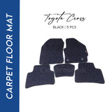 Toyota Cross Carpet Floor Mat Black 5 PCS