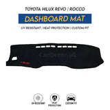 Toyota Hilux Revo / Rocco Dashboard Mat Velvet – UV Resistant, Heat Protection & Custom Fit