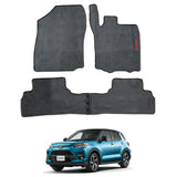 Toyota Raize 2020-2025 PVC Rubber Floor Mat | Custom Fit Black Mix Design (3 Pcs Set)