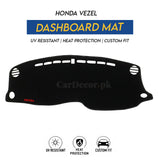 Honda Vezel Dashboard Mat Velvet 2013–2024 – UV Resistant, Heat Protection & Custom Fit