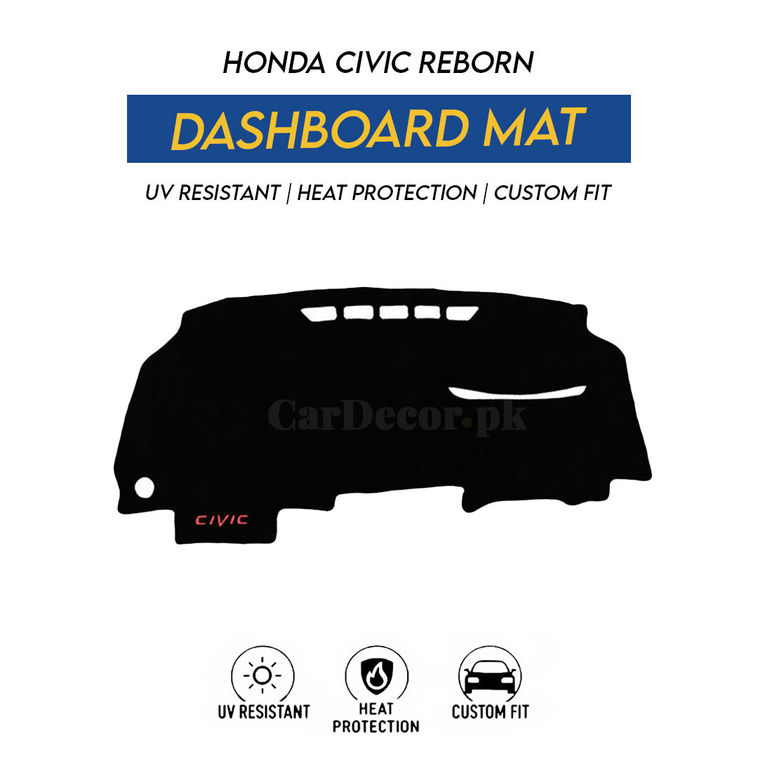 Honda Civic Reborn Dashboard Mat 2006–2012 – UV Resistant, Heat Protection & Custom Fit