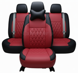 Suzuki Alto Diamond Stitch Seat Cover – Red & Black – Model 2019-2021