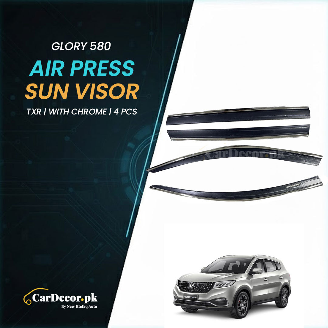 Glory 580 TXR Air Press Sun Visor With Chrome 2020–2025 | Premium Fit