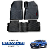 Haval H6 TPE Floor Mats Black – 3PCS Set | Model 2022-2024