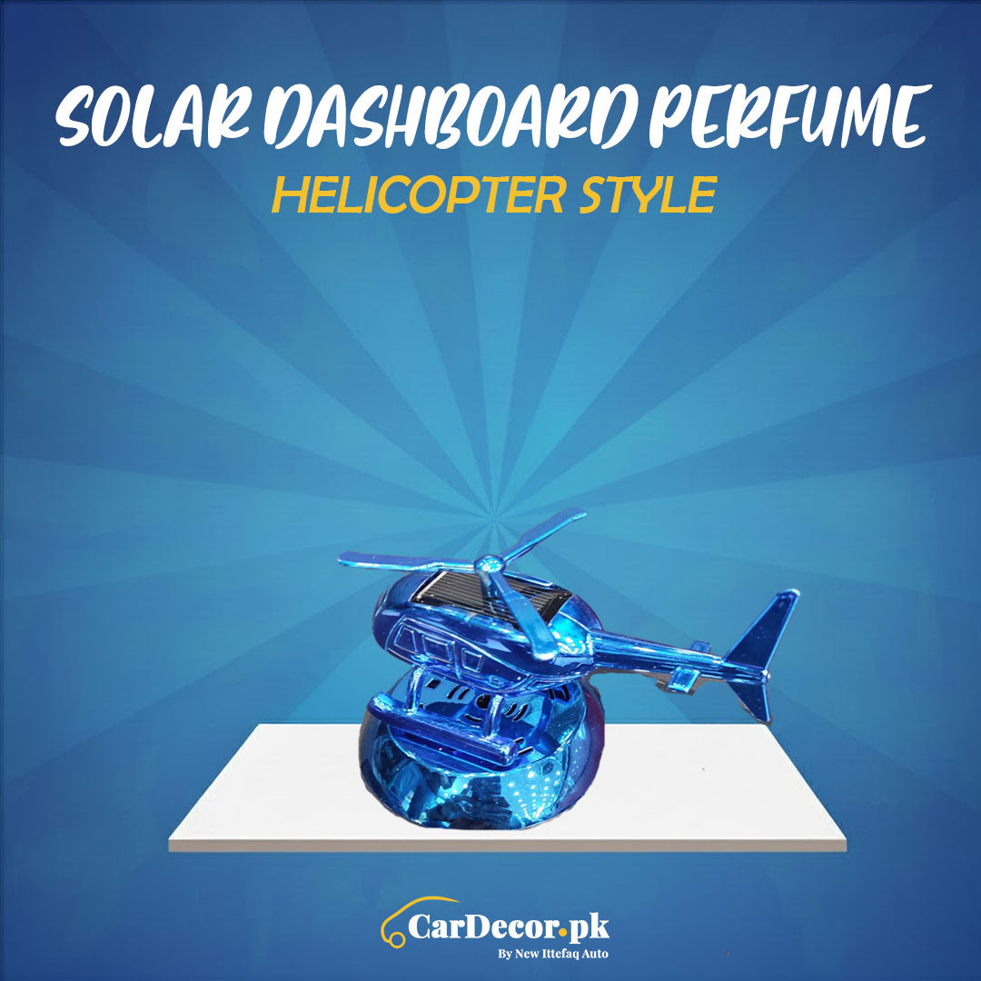 Solar Dashboard Perfume Helicopter Style Multi – Rotating Solar Car Air Freshener