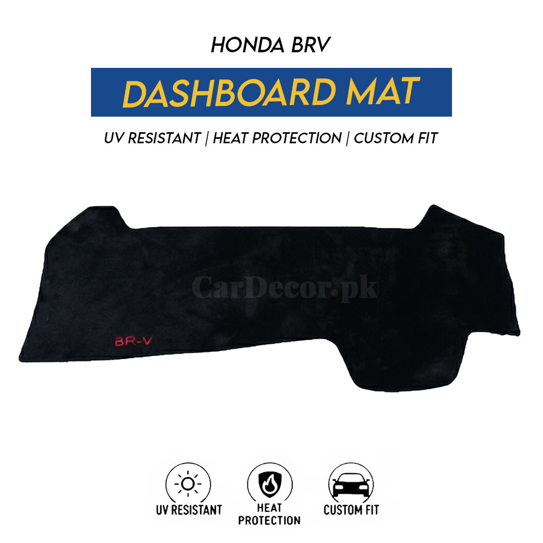 Honda BRV Dashboard Mat Velvet 2017–2022 – UV Resistant, Heat Protection & Custom Fit