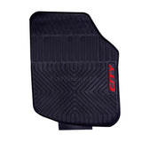 Honda City 2009–2020 PVC Rubber Floor Mat | Custom Fit Black Mix Design (3 Pcs Set)