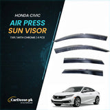 Honda Civic TXR Air Press Sun Visor With Chrome 2016–2021 | Premium Fit