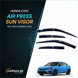 Honda Civic TXR Air Press Sun Visor With Chrome 2022–2025 | Premium Fit