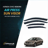 Honda Civic Reborn TXR Air Press Sun Visor With Chrome 2006–2012 | Premium Fit