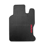 Honda Civic Reborn 2009–2012 PVC Rubber Floor Mat | Custom Fit Black Mix Design (3 Pcs Set)
