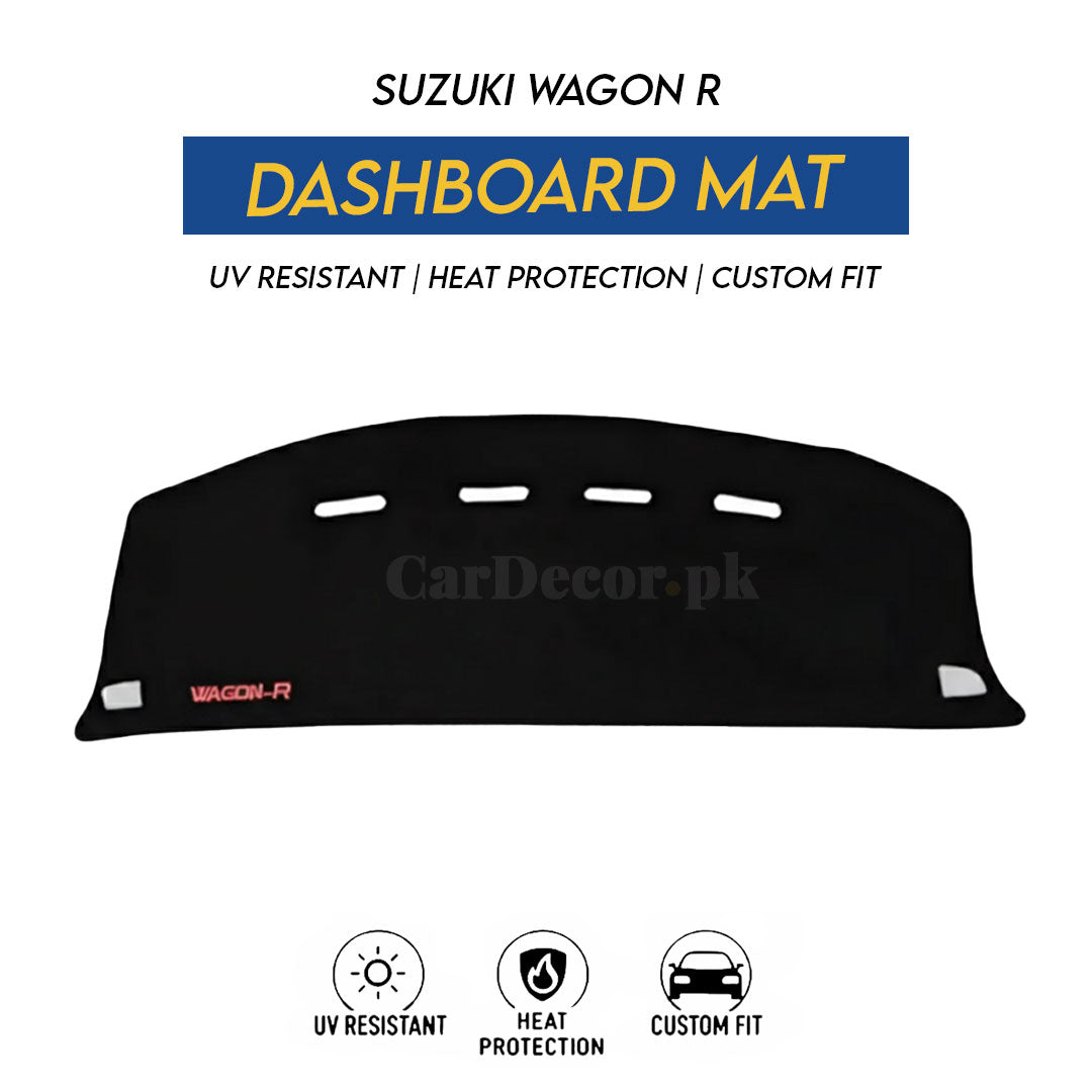 Suzuki Wagon R Dashboard Mat Velvet 2014–2023 – UV Resistant, Heat Protection & Custom Fit
