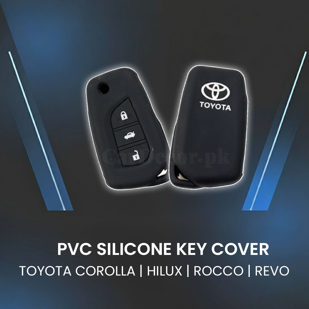 Toyota Corolla / Hilux / Rocco / Revo – PVC Silicone Key Cover 3 - button