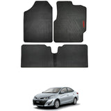 Toyota Yaris 2021-2025 PVC Rubber Floor Mat | Custom Fit Black Mix Design (3 Pcs Set)