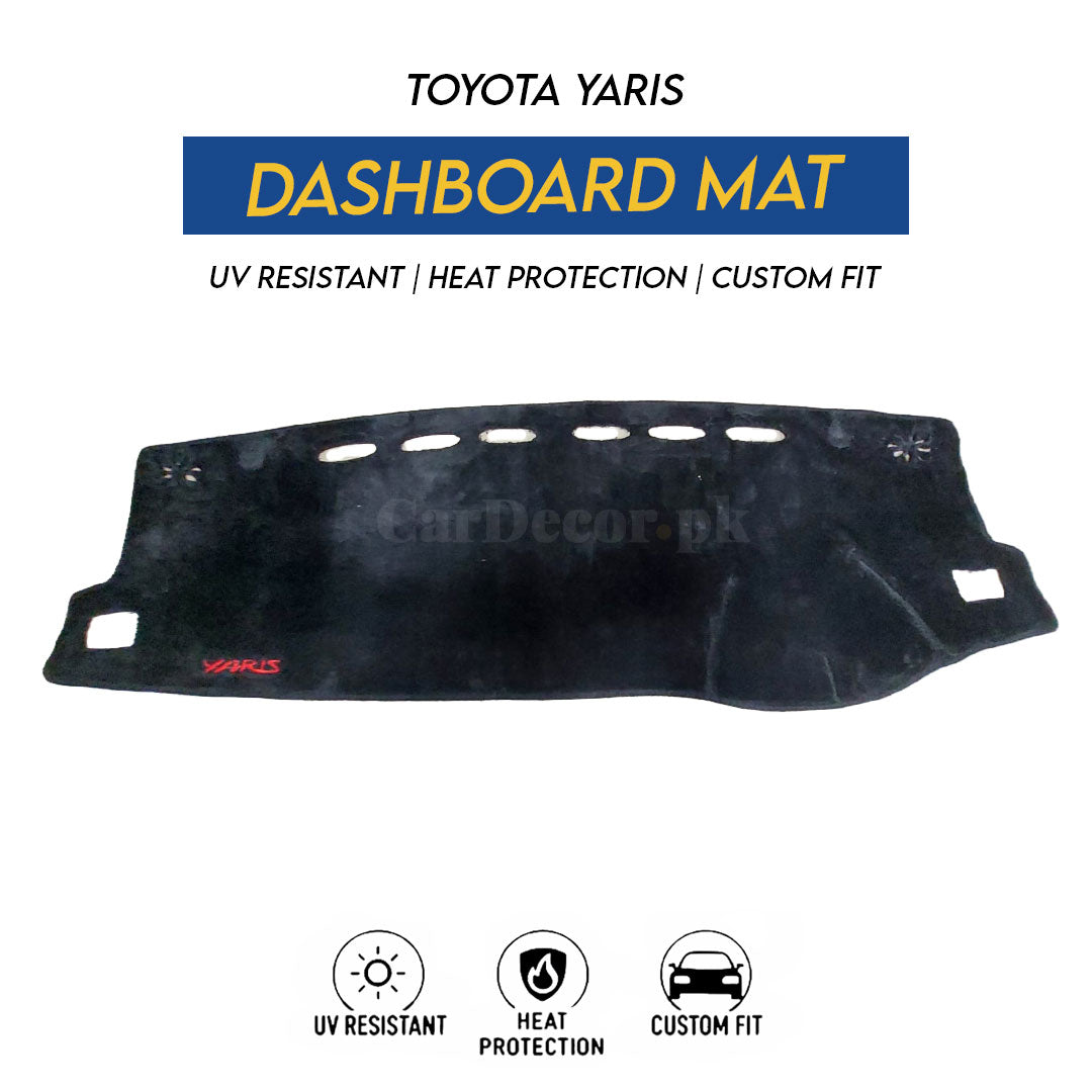 Toyota Yaris Dashboard Mat Velvet 2019–2024 – UV Resistant, Heat Protection & Custom Fit